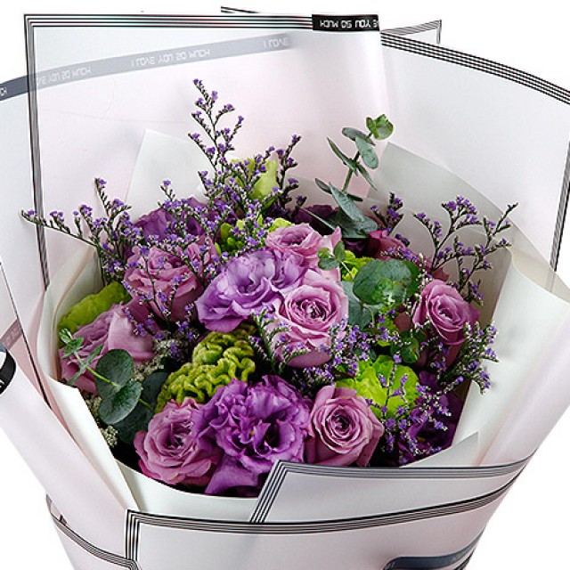 浪漫禮物 情人節紫玫瑰花束 全省送花