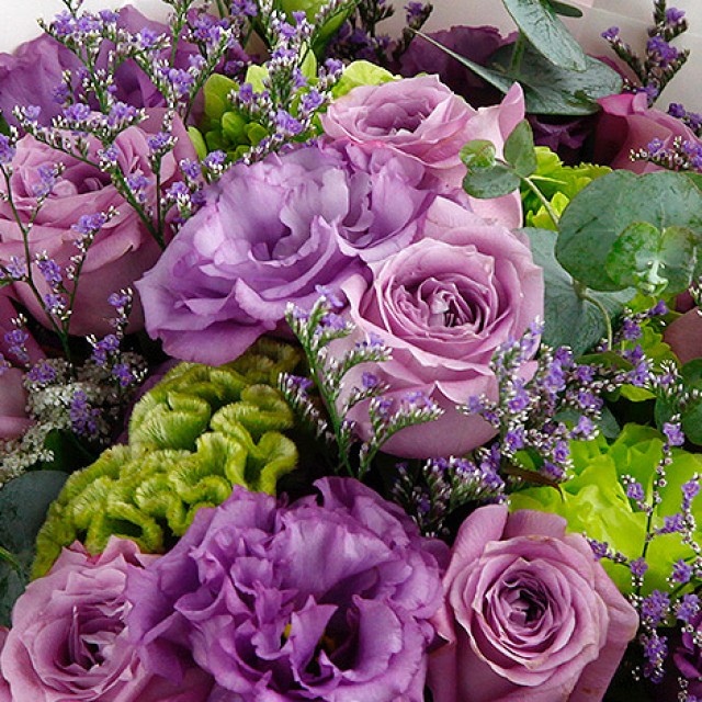 浪漫禮物 情人節紫玫瑰花束 全省送花