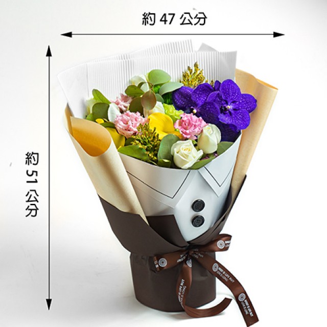 台北花店推薦 西裝花束 父親節禮物