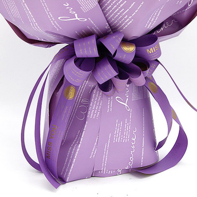 玫瑰香皂花束-紫色