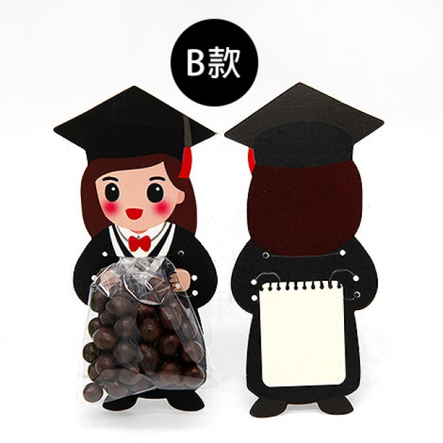 畢業送禮 畢業糖果卡片-巧克力米菓