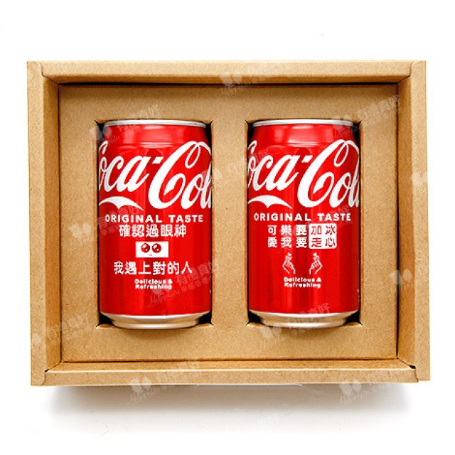 獨家告白可樂 客製汽水2入禮盒裝330ml雙瓶