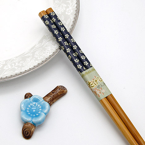 禮物專賣店 祝福好運梅花筷架組 推薦送客禮 - 心願幸福婚禮小物