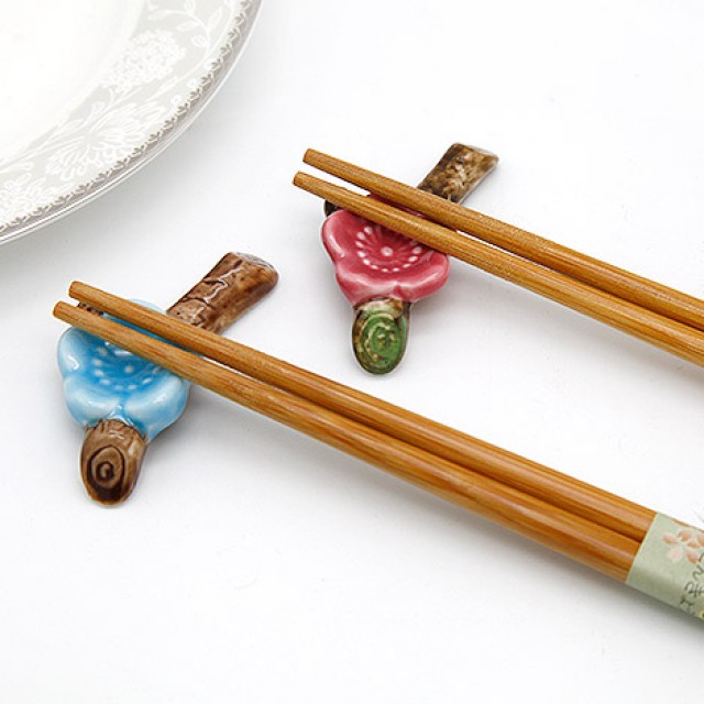 梅花箸福筷架筷子組 有含意的送客禮