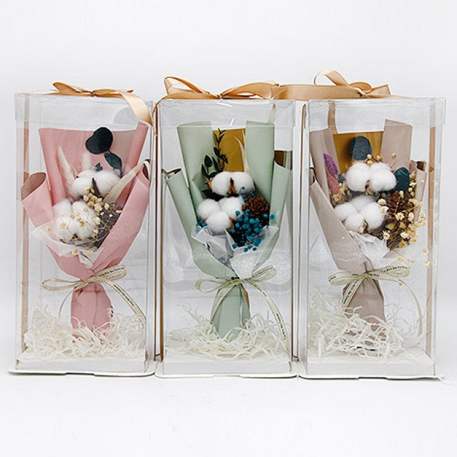 花店推薦乾燥花束棉花暖心呵護 心願幸福婚禮小物