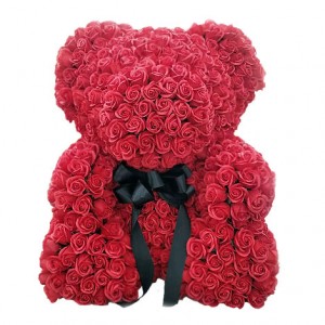 情人節送什麼好 客製玫瑰花泰迪熊 擄獲她就靠泰迪熊