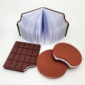 巧克力餅乾造型記事本 文具禮贈品