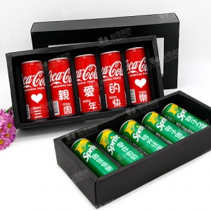 訂製款告白可樂 235ml可口可樂 汽水5入禮盒+LED燈