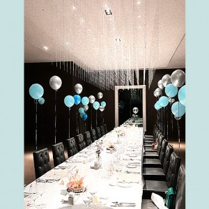 生日 派對 餐廳包廂 空飄氣球佈置